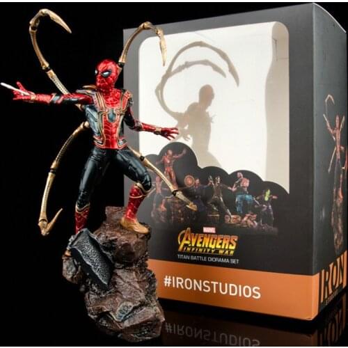 Avengers Spider-man Infinity War Iron Spider Superhero Pvc Action Figures Collectible Statue Model Doll Toys For Childrens Gift