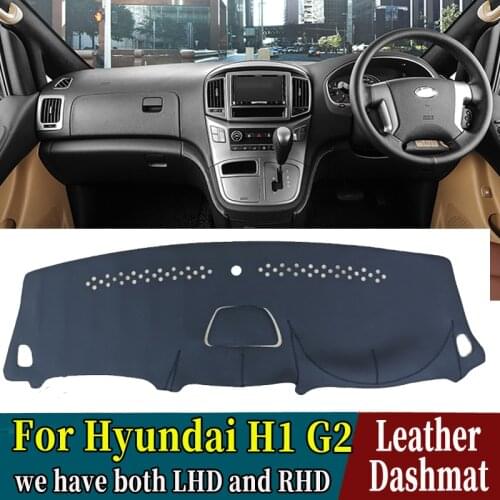 PU Leather Dashmat Dashboard Cover Mat Carpet Car-Styling Accessories For Hyundai H1 H-1 H300 iMax Grand Starex 2008 - 2018