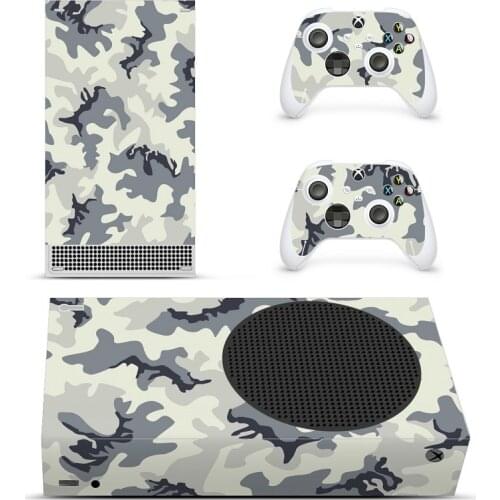 Camo Design For Xbox Series S Decal Skin Sticker Cover For Xbox Series S Console and 2 Controllers