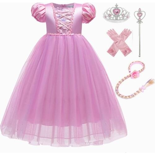 New Baby Girl Anime Carnival Princess Dress Cosplay Costumes For Kids Up Sets Children Clothing Birthday Party Dress