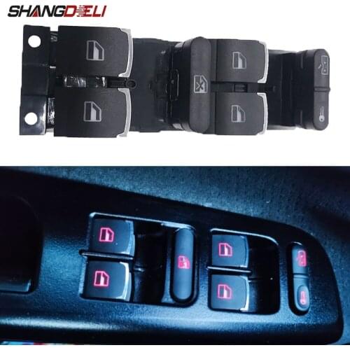 Driver Side Power Window Control Switch Button For VW 99-04 GTI Golf 4 Jetta MK4 BORA BEETLE Passat B5 B5.5 3BD 959 857