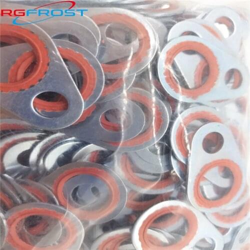 Auto a/c ac compressor washer gasket kit silver shaft acondicionado seal Sello