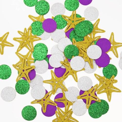 Mermaid Party Confetti, ,Under the Sea Decor,Starfish Decor paper confetti, Scrapbooking paper