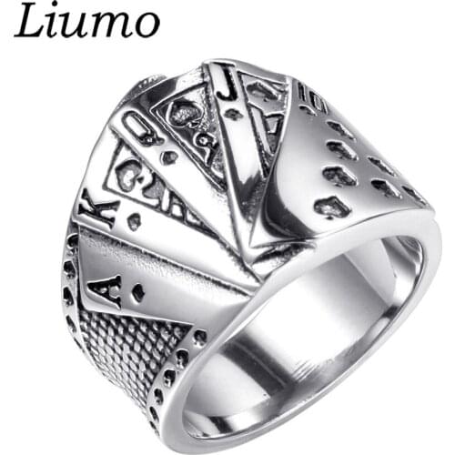 Liumo Punk Rings For Men