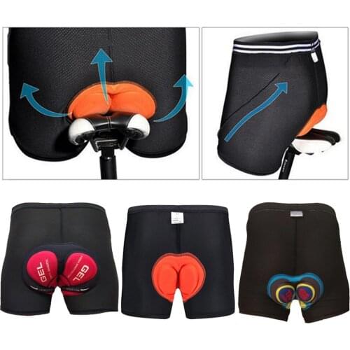 Mens Bike Cycling Underwear Shorts 3D Padded Bicycle Underpants with Cushion Bicycle Shorts Bike Underwear S/M/L/XL/2XL/3XL
