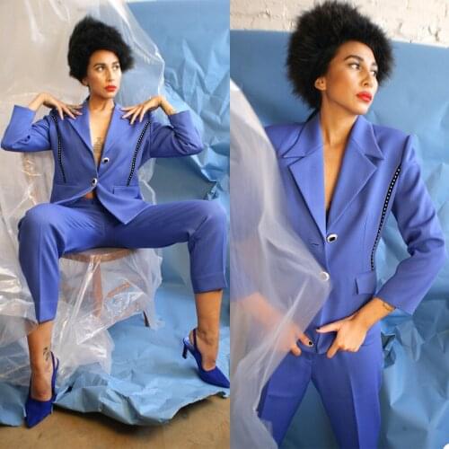 New Design Women Suits Two Buttons Costom Made For Photo Catwalk Party Prom Wedding Blazer Pants 2 Pieces