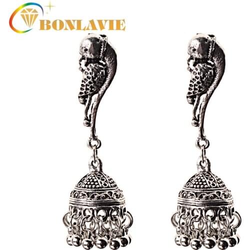 NUNCAD Retro Ethnic Tribes Bohemia Thailand Birdcage Bell Earrings India Nepal Earrings Good Quality