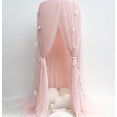 Champion tent Hanging Tent Baby Bed Crib Canopy Tulle Curtains for Bedroom Play House Tent for Childrens Kids Room M0349