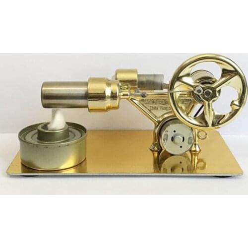 PPYY-Mini Hot Air Stirling Engine Motor Model Stream Power Physics Experiment Model Educational Science Toy Gift for Children