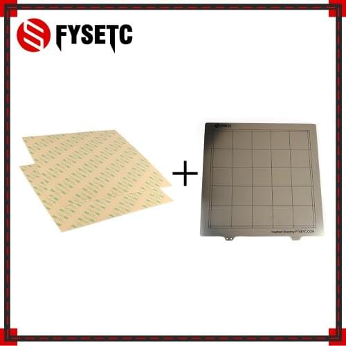 Spring Steel Sheet Heat Bed Platform 3D Printer Printing Build plate 300*300mm + 2X PEI Sheet For Anet E12 TEVO Tornado Lulzbot