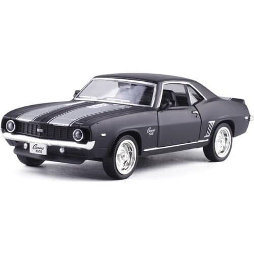 Sale 1:36 Chevrolet Comaro 1969 alloy model,simulated die-cast metal door opening model,childrens toys birthday gift