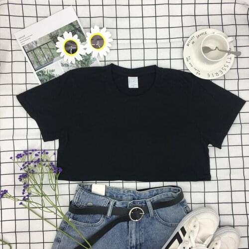 Женские укороченные футболки Seeyoushy China At AliExpress