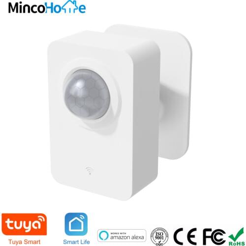 Tuya Wifi Smart PIR Infrared Motion Sensor Automation Human Body Infrared Detector Wireless Security Smart Life Home Alexa