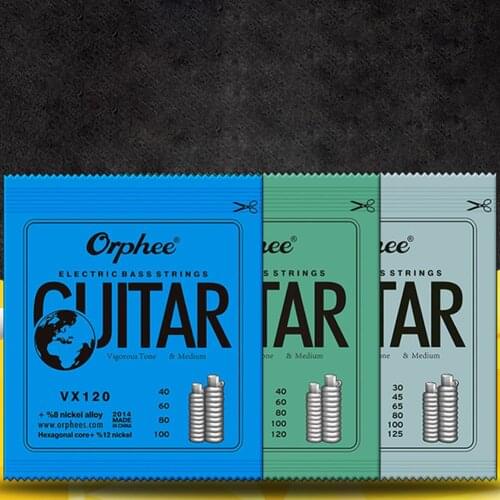 Electric Bass Strings Bass Guitar Strings 4 5 6 String Conventional Electric Bass Series (color plastic bag seal)