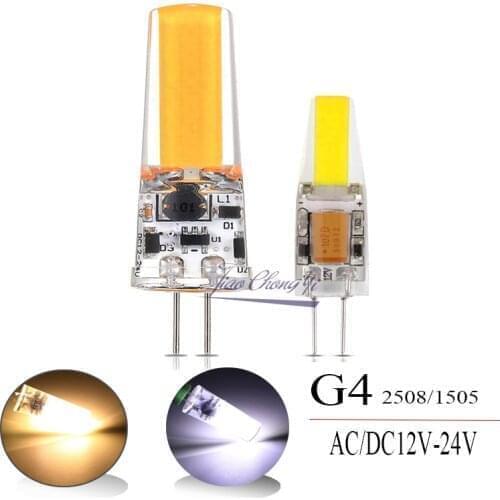 G4 COB 2508 1505 LED light bulb White Warm white Cabinet Droplight ACDC12V~24V