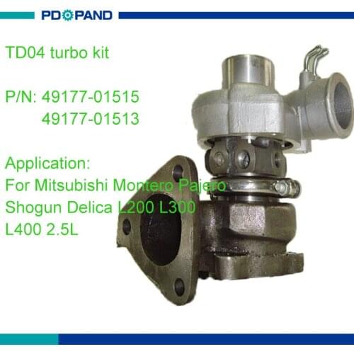 Auto turbo turbocharger TD04 turbine for Mitsubishi Montero Pajero Shogun L200 L300 L400 Delica 4D56T 2477cc MR355220 MR195396