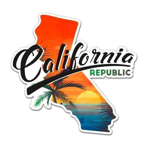 GT Graphics California Republic - Vinyl Sticker Waterproof Decal