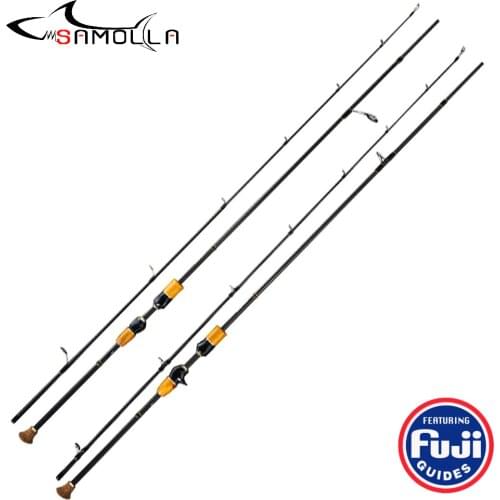 High Quality Fishing Rod Fugi Ring 2 Secs Spinning Casting Fishing Rods Canne A Peche Carbonne Vara De Pesca Olta Fishing Stick