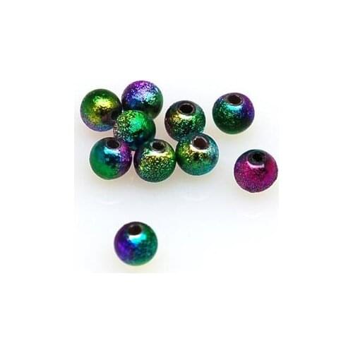 High quality shimmering Beads,round rainbow wrinkle Beads,Wrinkle Beads for jewelry supplies,wrinkle round shape