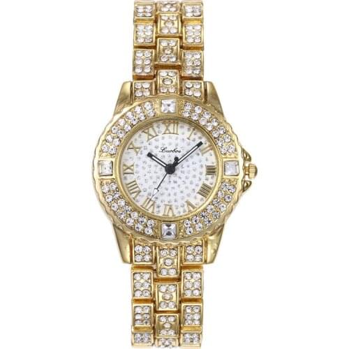 7301BO High Quality Quartz Womens Watch For Gift Diamond Around Wirstband Bracelet For Dropshipping