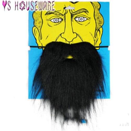 Halloween Party Creative 1Pcs White Black Brown Funny Costume Mustache Pirate Party Decoration Kids Fake Beard Moustache