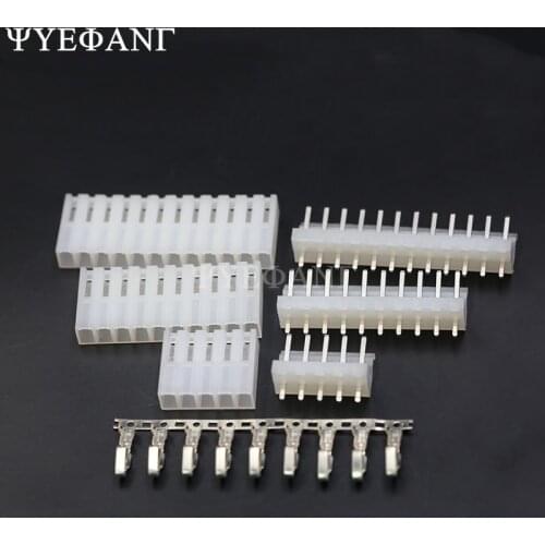 10set/lot CH3.96 3.96 mm CH3.96 - 2/3/4/5/6/7/8P Straight Pin connector 20pcs Male + 20pcs Female + terminal 3.96mm