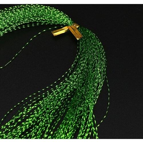 100Pcs Twisted Flashabou Holographic Tinsel Fly Fishing Tying Crystal Flash for Jig Hook Lure Making Material