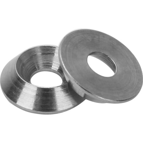 20Pcs Metal Gaskets M3/M4/M5 304 Stainless Steel Cone Cup Head Countersunk Screw Gasket Conical Washer Shim Reinforcement Ring