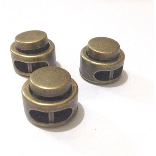 2016 Top Fashion New Arrival Plating Koordstopper Paracord 50pcs/pack 15*18mm Bronze Roundness Toggle Stopper Plastic Clip
