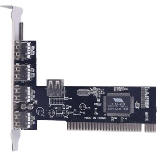 4 Ports PCI-E to USB 2.0 HUB PCI Express Expansion Card Adapter Converter USB2.0 New Free Drive 5