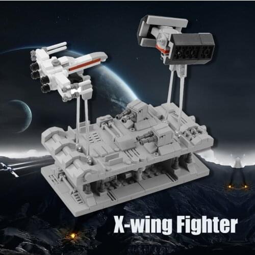 469PCS Kids Star Movie War X-wing Fighter MOC Building Blocks Spaceship TIE Bomber Chase Fighter Blicks Childrens DIY Toys Gift