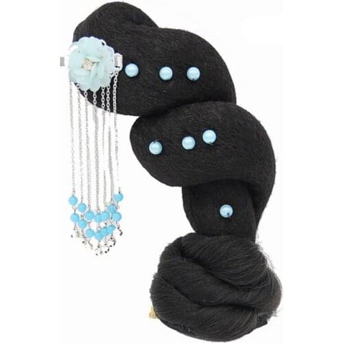 3 colors ancient fairy cosplay vintage princess hair for women ancient dynasty cosplay ancient hair accessories