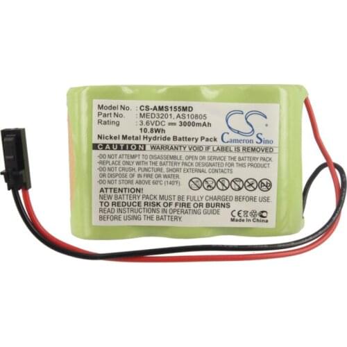 Cameron Sino battery for Welch-Allyn WA49020-EF 72250 ALARIS MEDICALSYSTEMS 1550 MED SYSTEM 3 2860 Infusion PUMP MED3201