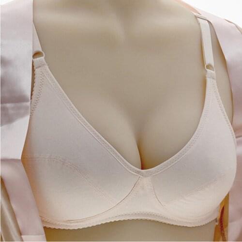 Seamless cotton bra Minimizer Push up unlined thin model cup A B C lingerie everyday wear comfortable underwear lounge bh C25