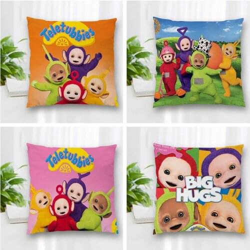 Hot Sale Custom Decorative Pillowcase Musife Teletubbies Square Zippered Pillow Cover Best Nice Gift 20X20cm 35X35cm 40x40cm