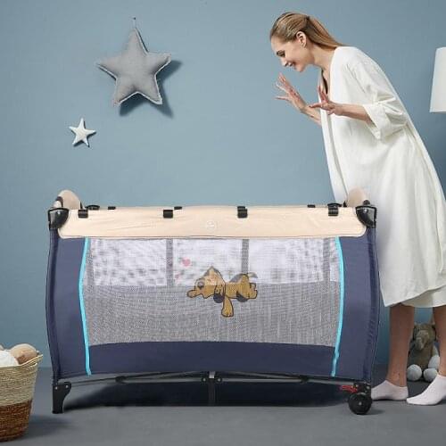 Infant Bed Baby Cribs Portable Removable Playpen Crib Play Blanket Soft Play Game Bed Kids Play Folding Baby Furniture HWC