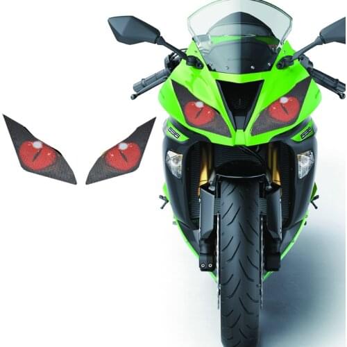 FOR Z1000 2015-2018 636 ZX-6R ZX-10R ZX 6R 10R 2013-2015 Motorcycle Accessories Front Fairing Headlight Sticker Guard Sticker