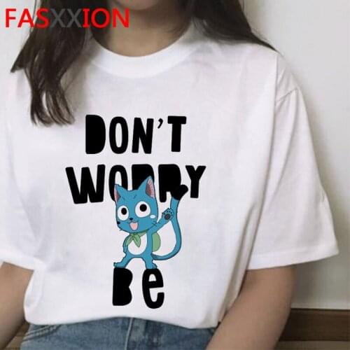 Fairy Tail top tees male print streetwear vintage kawaii harajuku kawaii top tees kawaii white t shirt