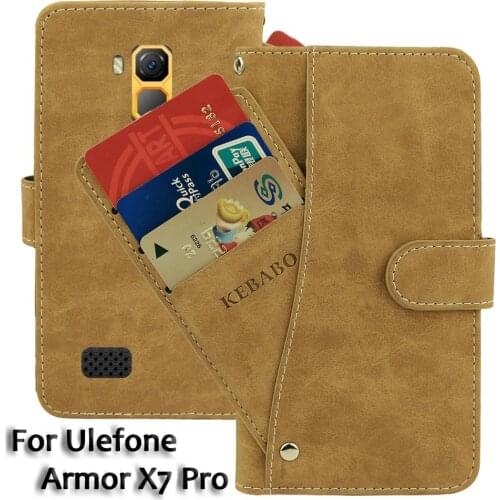 Leather Wallet Ulefone Armor X7 Pro Case 5" Flip Fashion Luxury Front Card Slots Cases Cover Armor X7 Pro Magnetic Phone Bags
