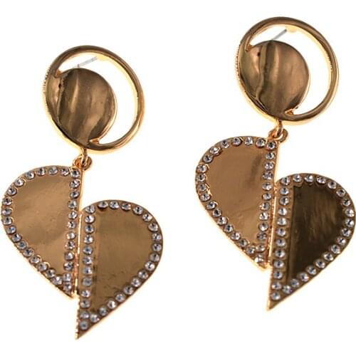 Fashion Design Hot Sale Gold Metal Leaf Drop Earring For Charm Women Vintage Dangle Statement Earrings Jewelry