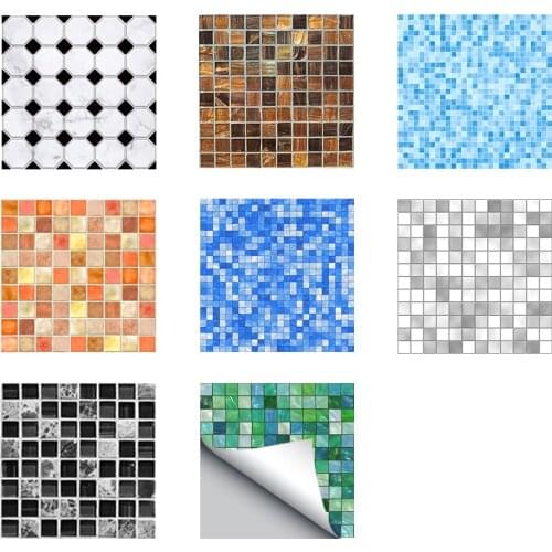 Funlife 20*20cm Imitation Marble Furniture PVC Waterproof Self Adhesive Wallpaper Kitchen Bathroom Mosaic Tile Sticker Wall Art