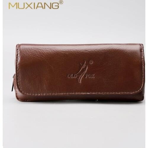 Genuine Leather Smoking Tobacco Pipe Case Bag For 1Pipe Tamper Filter Tool Cleaner Tobacco Herb Storage Bag fc0015
