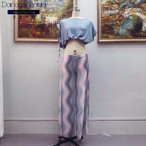 2020 new spring and summer belly dance oriental dance practice clothes practice clothes split pants are thin and tall