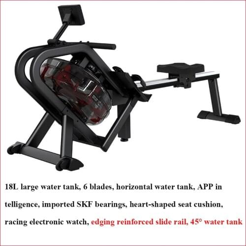 New Water Resistance Rowing Machine Trendy Indoor Rowing Sports Steel Foldable APP Smart Reinforced Slide Rail Rowing Machine