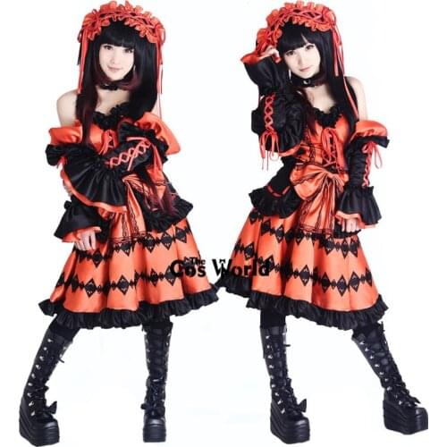 DATE A LIVE Tokisaki Kurumi Formal Dress Uniform Outfit Anime Cosplay Costumes