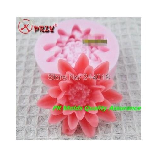 Sunflower Lily Flower Shape Soap Mold Candy Mold Chocolate Mold Cake Mold Silicone Fondant Cake Decorating Tool Baking Tools