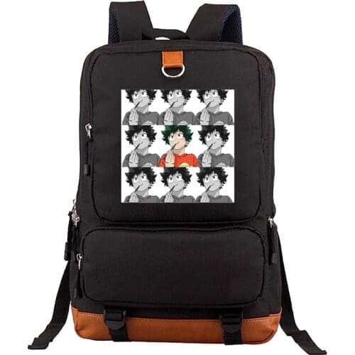 Mochila 2020 Teenager Boys School Bags Anime My Hero Academia Deku School Backpacks Bag My Hero Academia Friends Backpack Bag