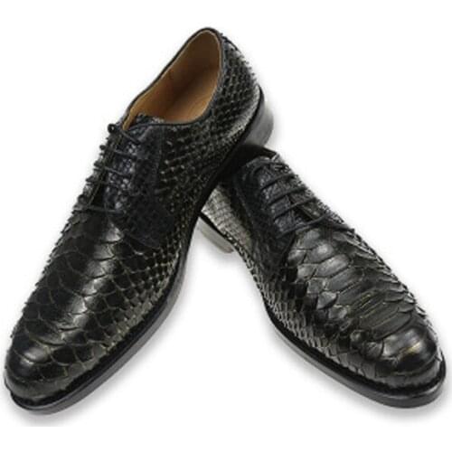 Tainxin new arrival high-end snake skin male genuine python leather men formal shoes business comfortable men shoes