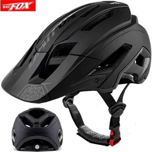BATFOX Ultralight Cycling Helmet Bike Titanium Black Helmet In-mold MTB Bike Helmets High Quality EPS+PC Adult Bicycle Helmet
