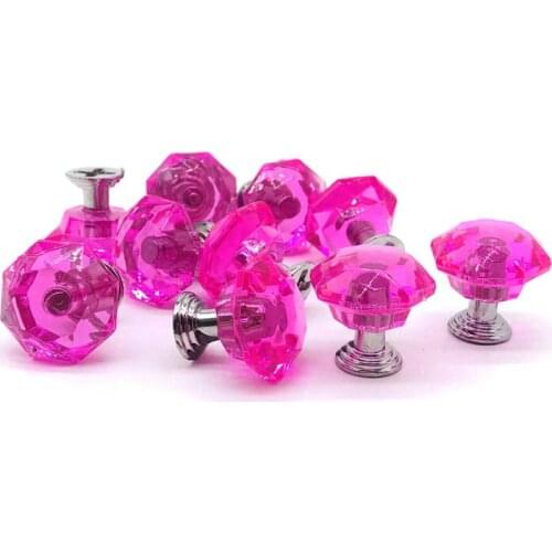 10pcs Crystal Acrylic Knobs Drawer Pulls for Kitchen Bathroom Cabinet Dresser and Cupboard Funiture Hardware